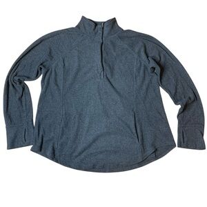 Old Navy Active Go-Dry 1/4 Zip Fleece XL Gray